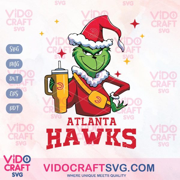 Atlanta Hawks Fans And Grinch Christmas