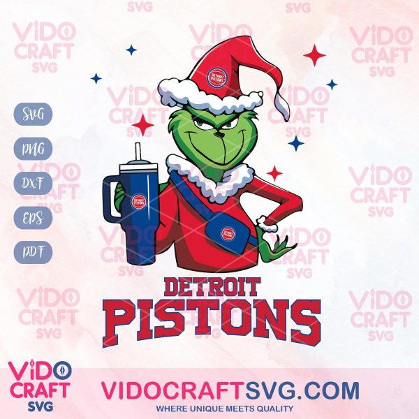 Detroit Pistons Fans And Grinch Christmas