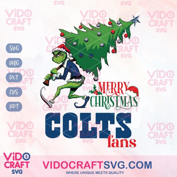 Indianapolis Colts Grinch Merry Christmas Fans NFL