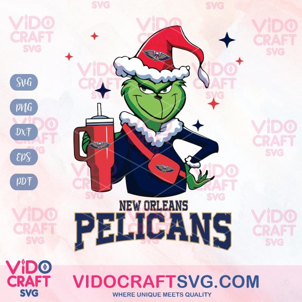 New Orleans Pelicans Fans And Grinch Christmas