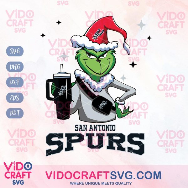 San Antonio Spurs Fans And Grinch Christmas