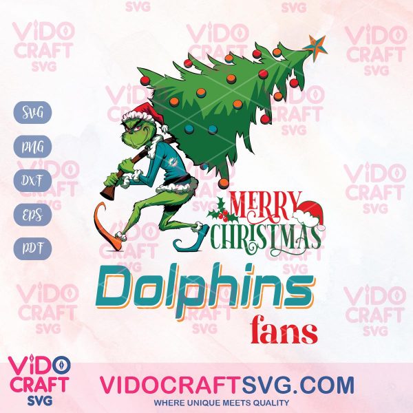 Miami Dolphins Grinch Merry Christmas Fans NFL