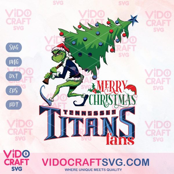 Tennessee Titans Grinch Merry Christmas Fans NFL